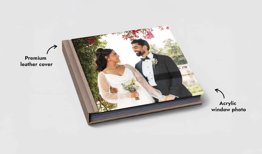 Handmade Leather Wedding Album - Image 2
