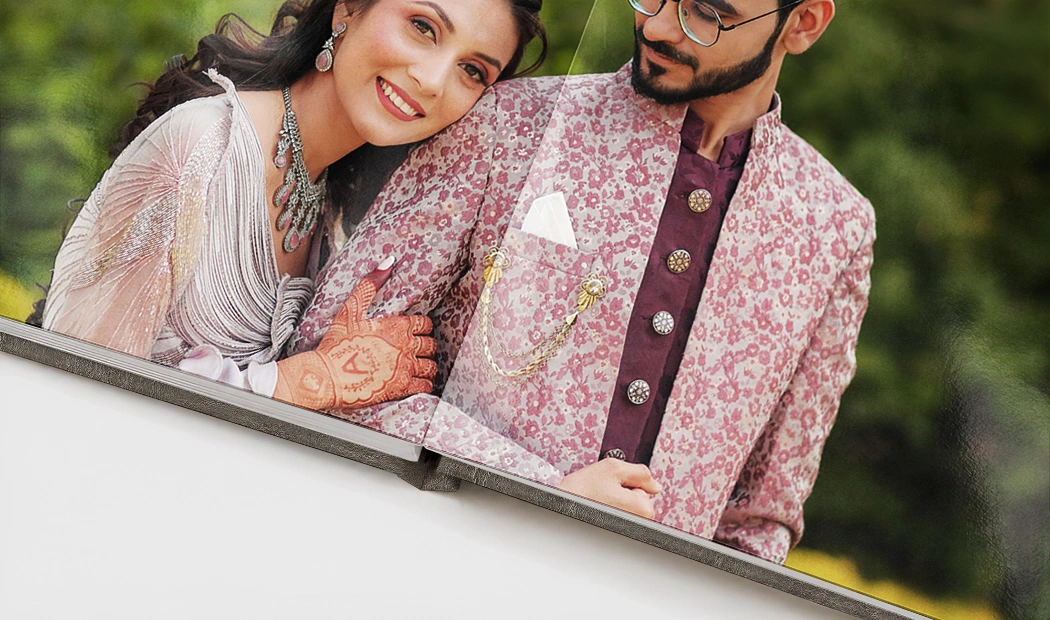 Handmade Leather Wedding Album - Image 4