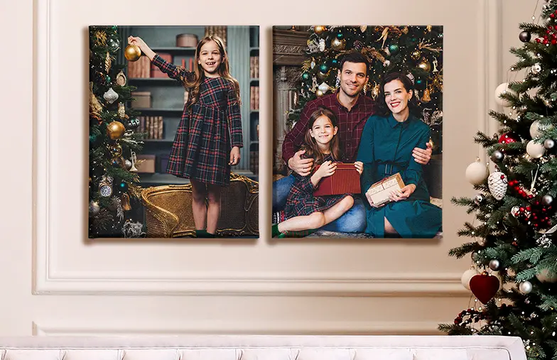 Personalised Photo Canvas Prints by Printerpix|Photo canvas Print|canvas print sizes|mother affectionately kissing her little son on canvas print|gallery wall of canvas prints|Canvas print of a couple enjoying their holiday|||||