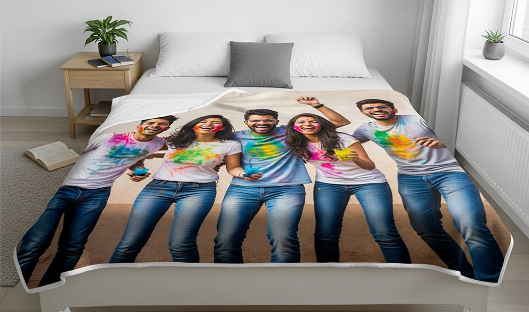 Mink Touch Photo Blanket by Printerpix|Personalised photo blanket: Mum and baby snuggle on a brown sofa.  A unique, cherished keepsake.|Personalised fleece, cosy fleece, sherpa & woven layers.  Luxury blanket with unique fringed edges.|Layers of fleece, cosy fleece, sherpa & woven fabric.  Cosy, personalised comfort.|Soft fleece, cosy fleece, sherpa & woven fabrics stacked.  Personalised comfort, your perfect texture awaits.|Personalised photo blanket: cherish memories, UK handmade. Fast shipping & free returns.|Cosy personalised photo blanket.  Multiple sizes available. Features family photos in a festive design.|Personalised fleece blanket: premium fabric, high-definition print, fully customisable.  Perfect gift!|Personalised mink & sherpa blankets: kids' faces printed on super-soft fabric.  Unique gifts!||