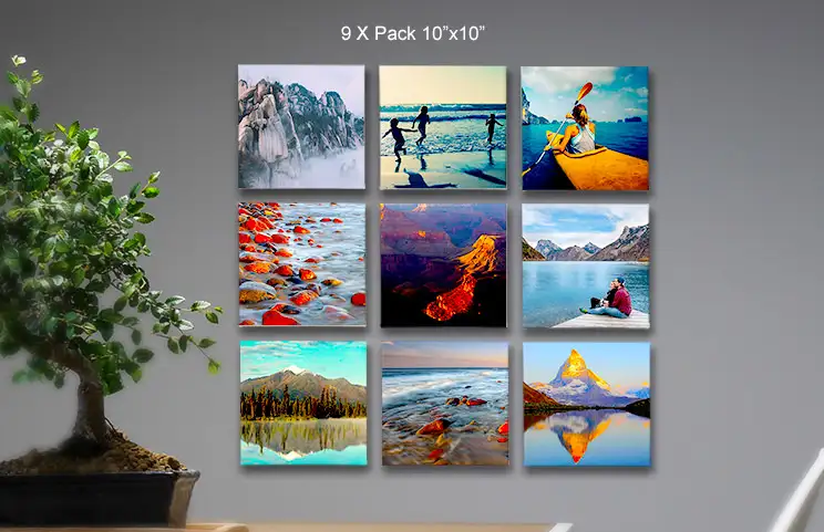 Canvas displays 9 pack