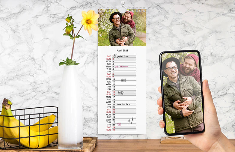 Personalised Kitchen Calendar