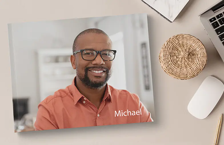 Reflect, in White Photo Book