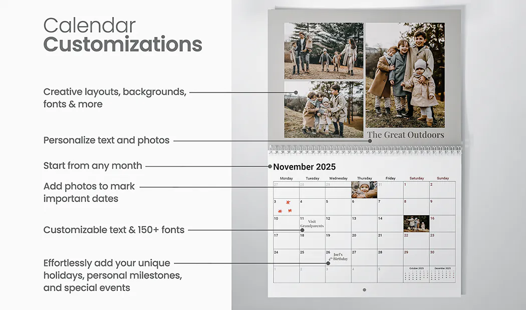 Personalized Photo Calendars